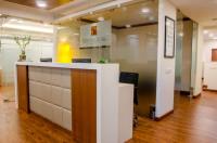 The reception desk
